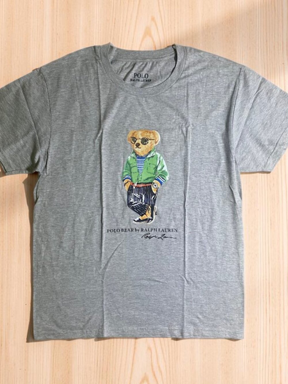 NWT Polo Ralph Lauren Polo Bear Gray Men's T-Shirt Medium Short Sleeve